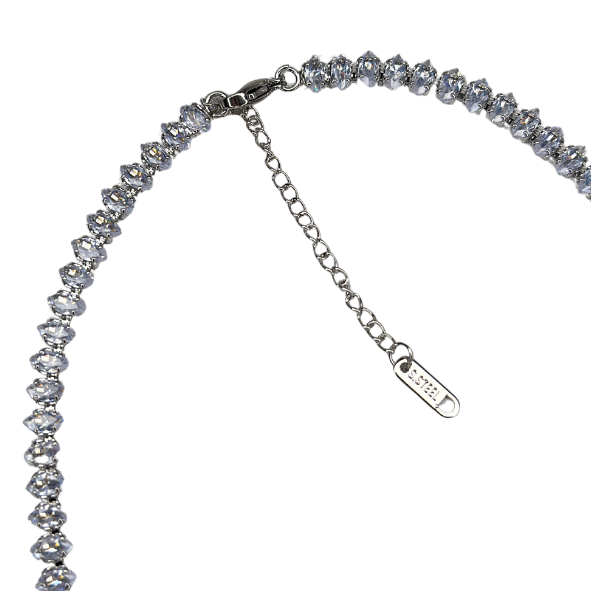 SPĪDĪGI CLEAR WHITE SUDRABA KAKLROTA
