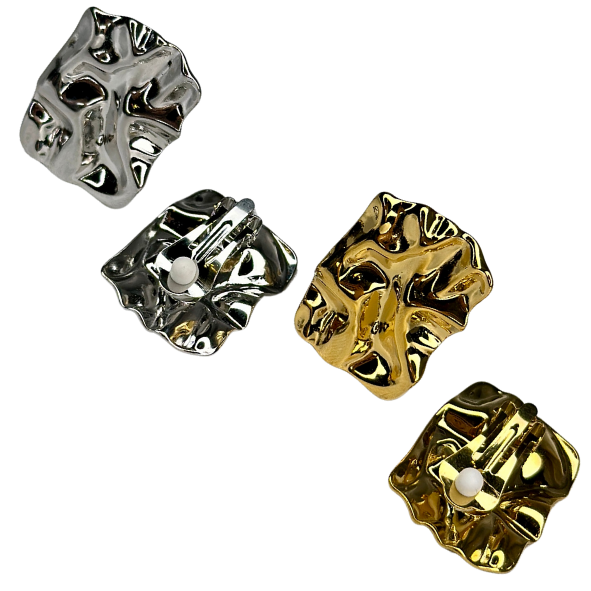 FAY SILVER CLIP FASTENING EARRINGS