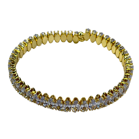 KATE GOLD CLEAR WHITE BRACELET
