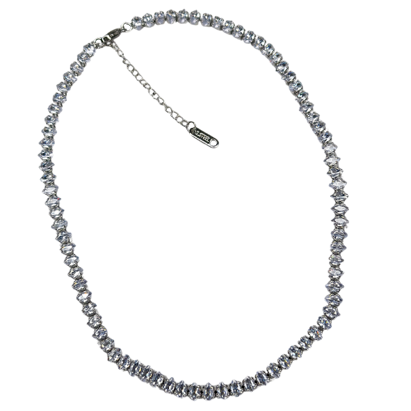 SPĪDĪGI CLEAR WHITE SUDRABA KAKLROTA